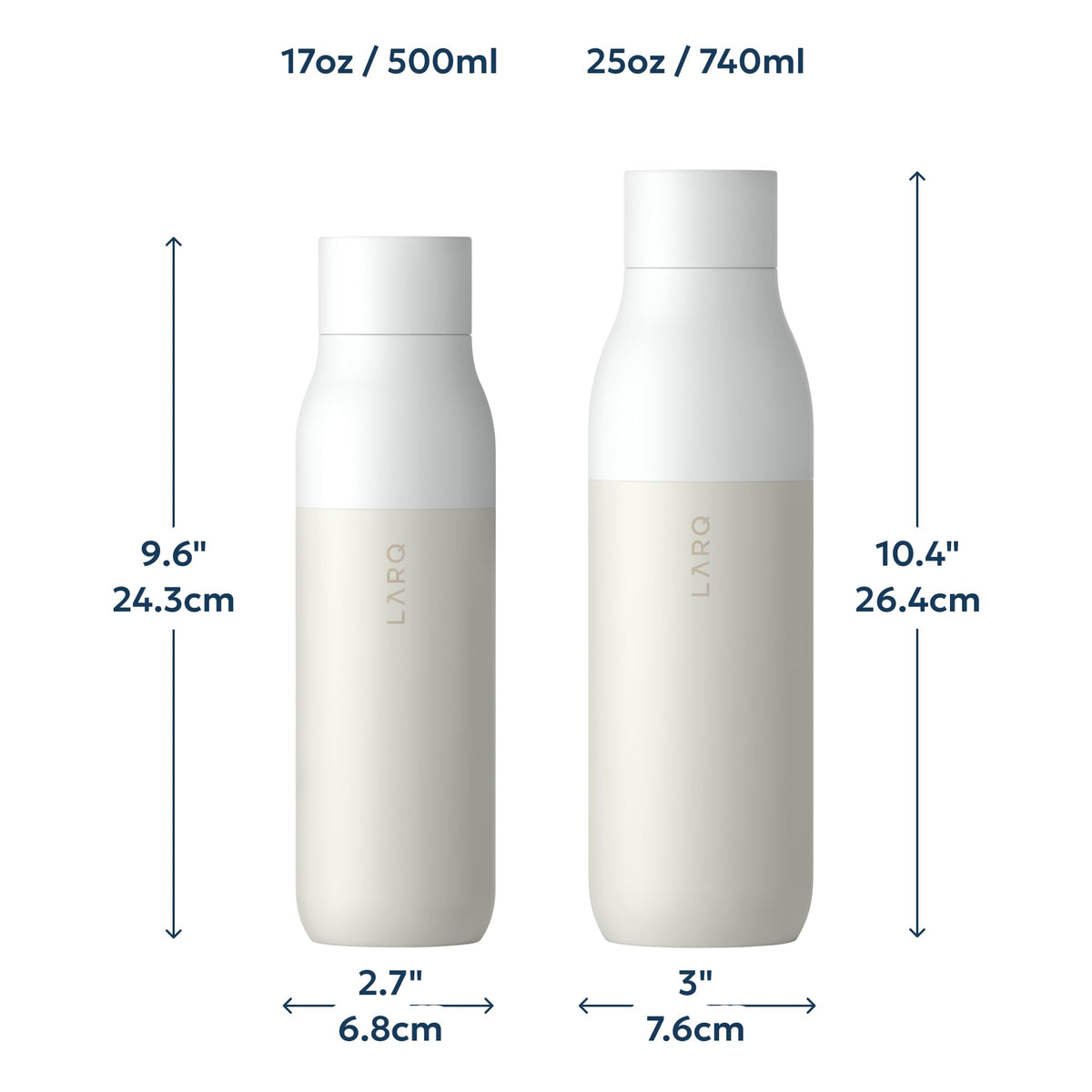 LARQ PureVis Smart Self-Cleaning UV Insulated Stainless Steel Water Bottle