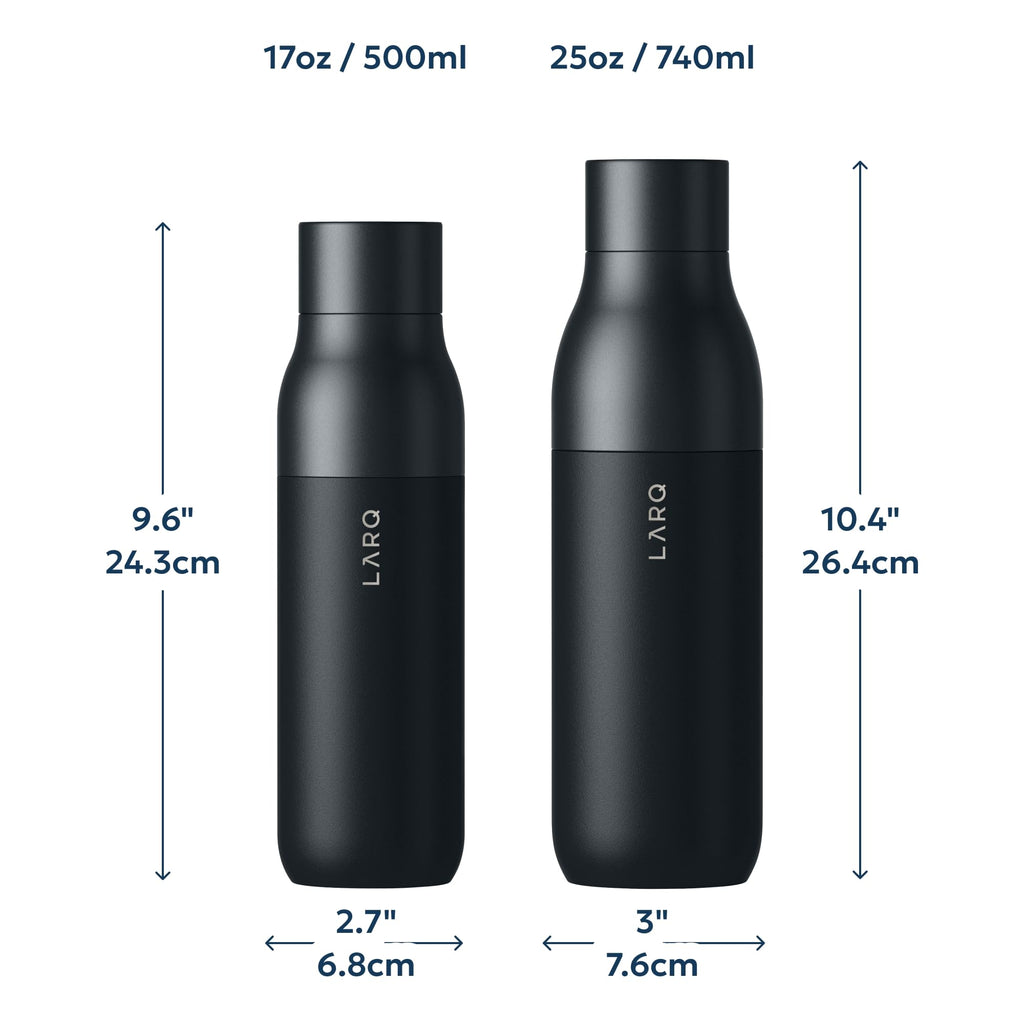 LARQ PureVis Smart Self-Cleaning UV Insulated Stainless Steel Water Bottle