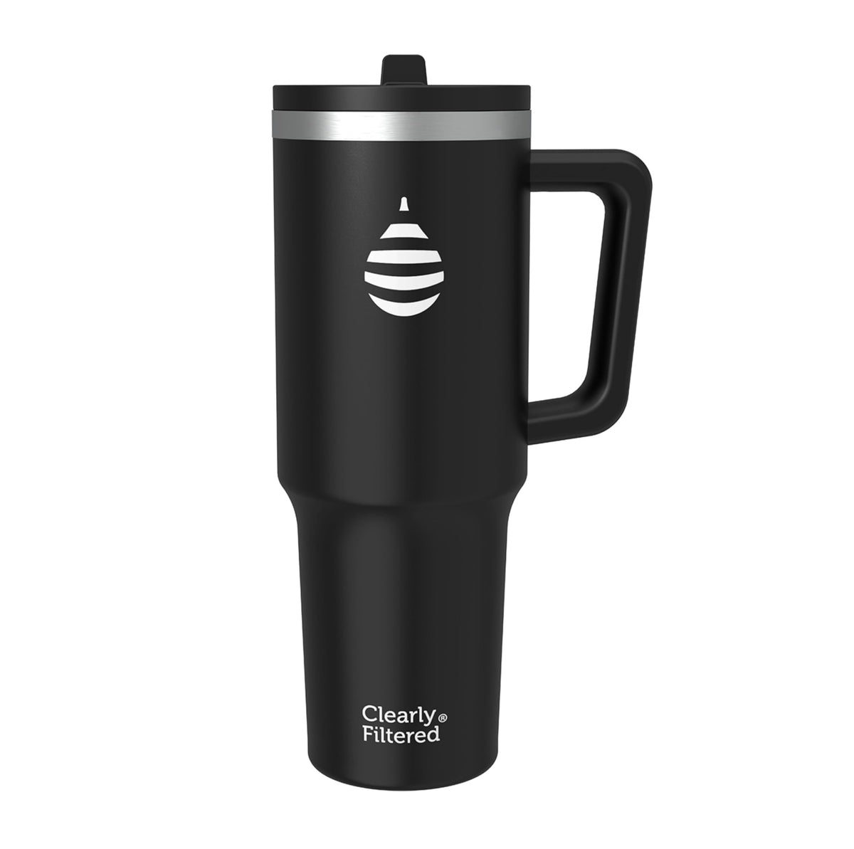Clearly Filtered Water Bottle | Removes 200+ Contaminants, Double-Wall Insulated Stainless Steel, BPA/BPS Free, Phthalate Free, Filters Flouride Lead Chlorine (40oz, Mint)