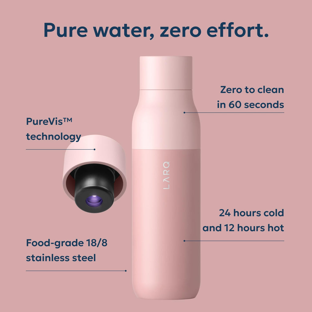 LARQ PureVis Smart Self-Cleaning UV Insulated Stainless Steel Water Bottle