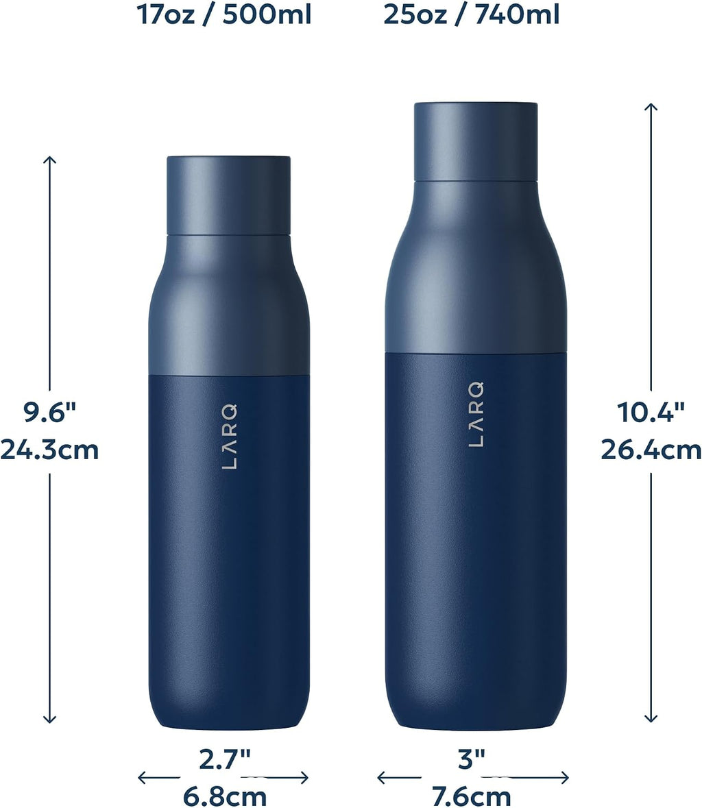 LARQ PureVis Smart Self-Cleaning UV Insulated Stainless Steel Water Bottle