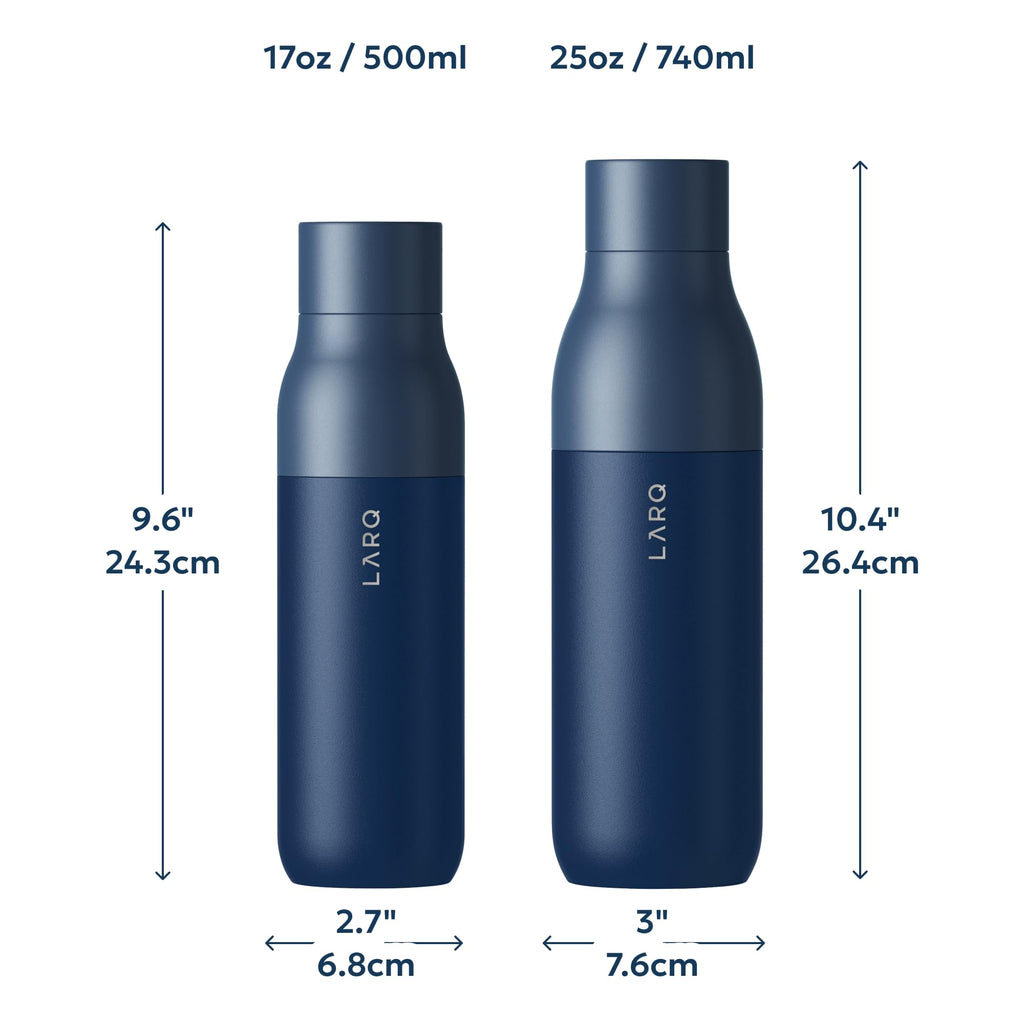 LARQ PureVis Smart Self-Cleaning UV Insulated Stainless Steel Water Bottle