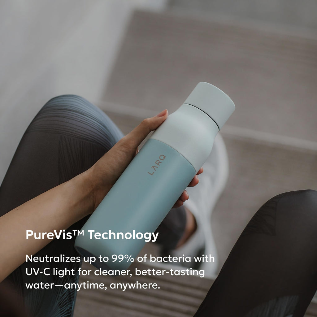LARQ PureVis Smart Self-Cleaning UV Insulated Stainless Steel Water Bottle