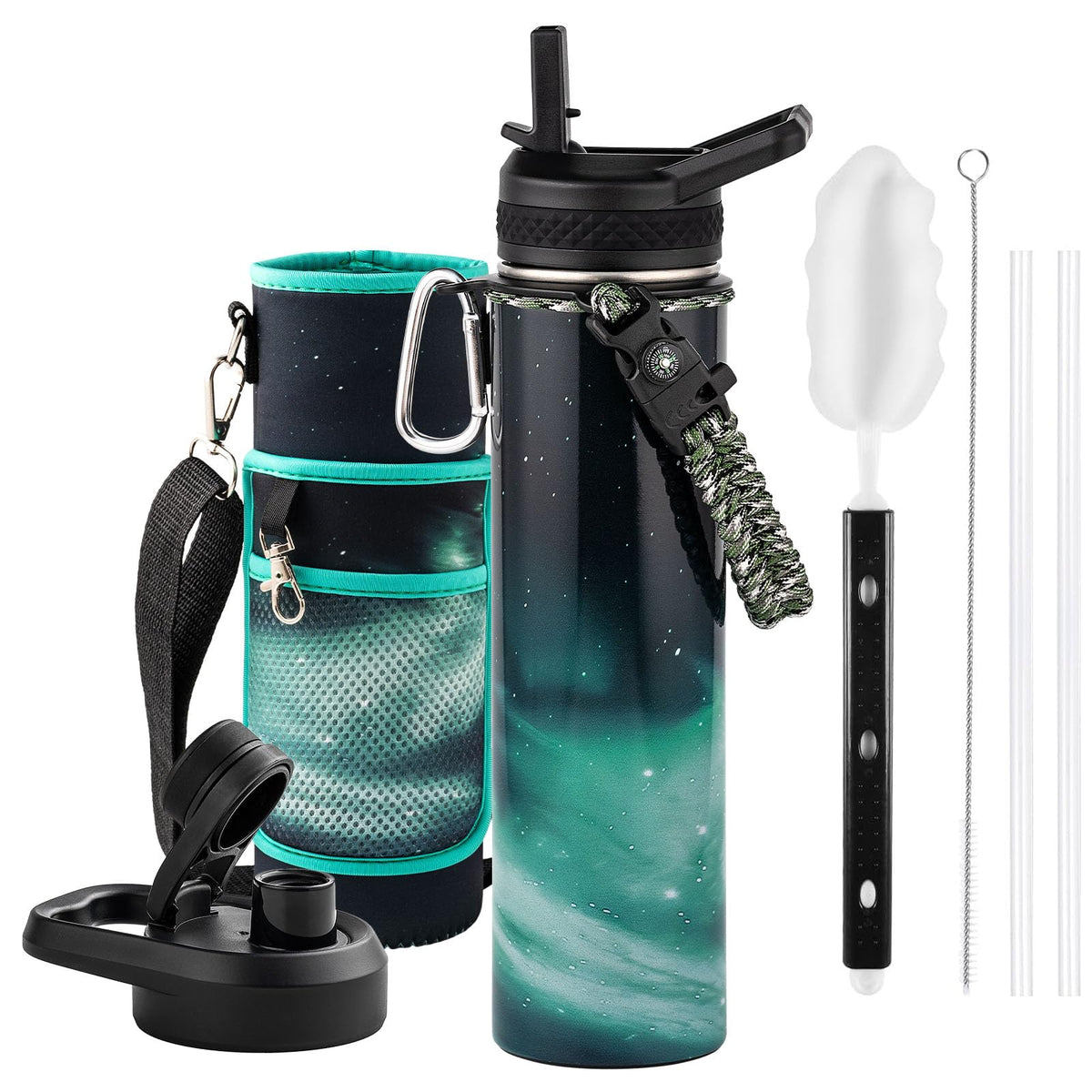 RAYMYLO One Gallon Water Bottle Insulated 128 oz, Stainless Steel