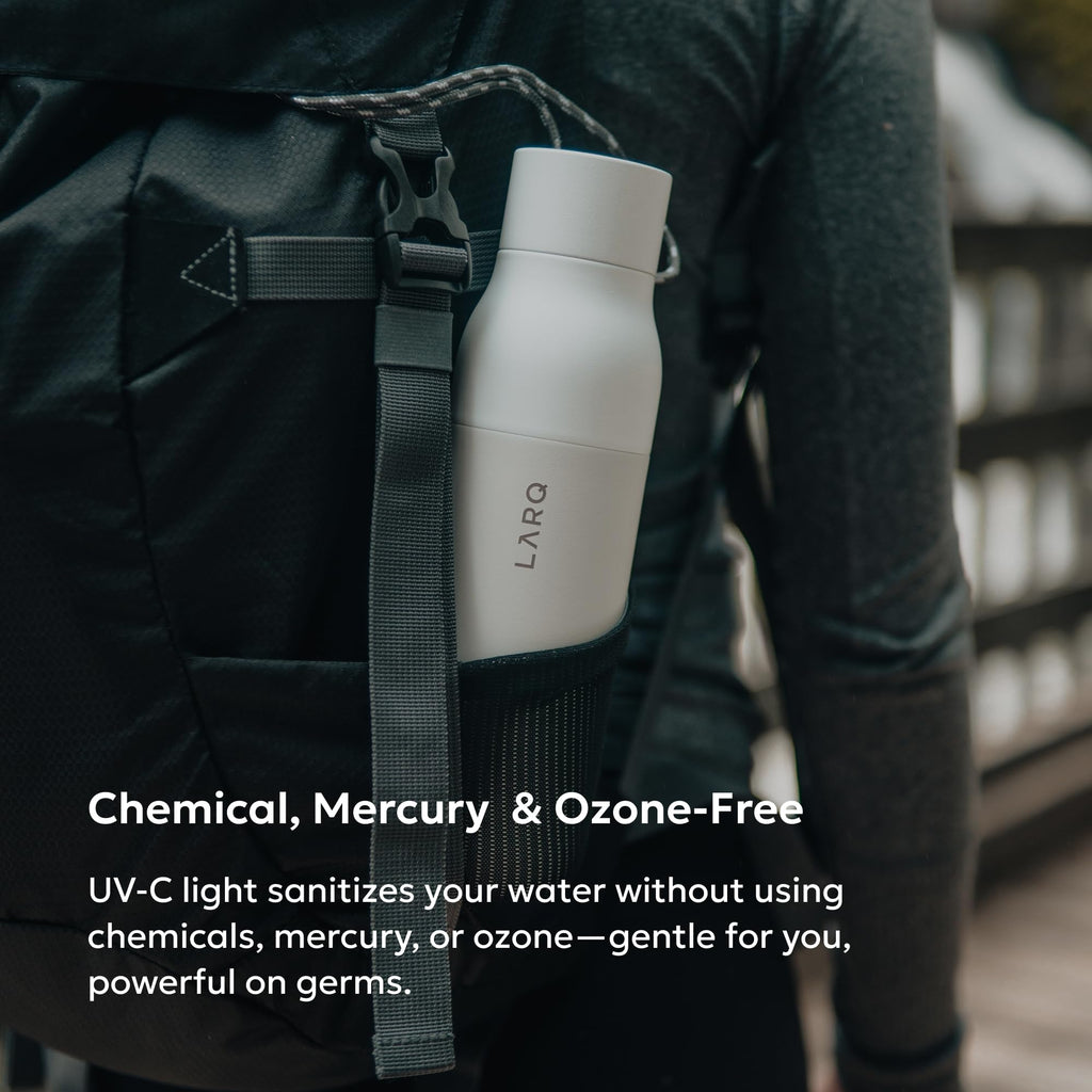LARQ PureVis Smart Self-Cleaning UV Insulated Stainless Steel Water Bottle