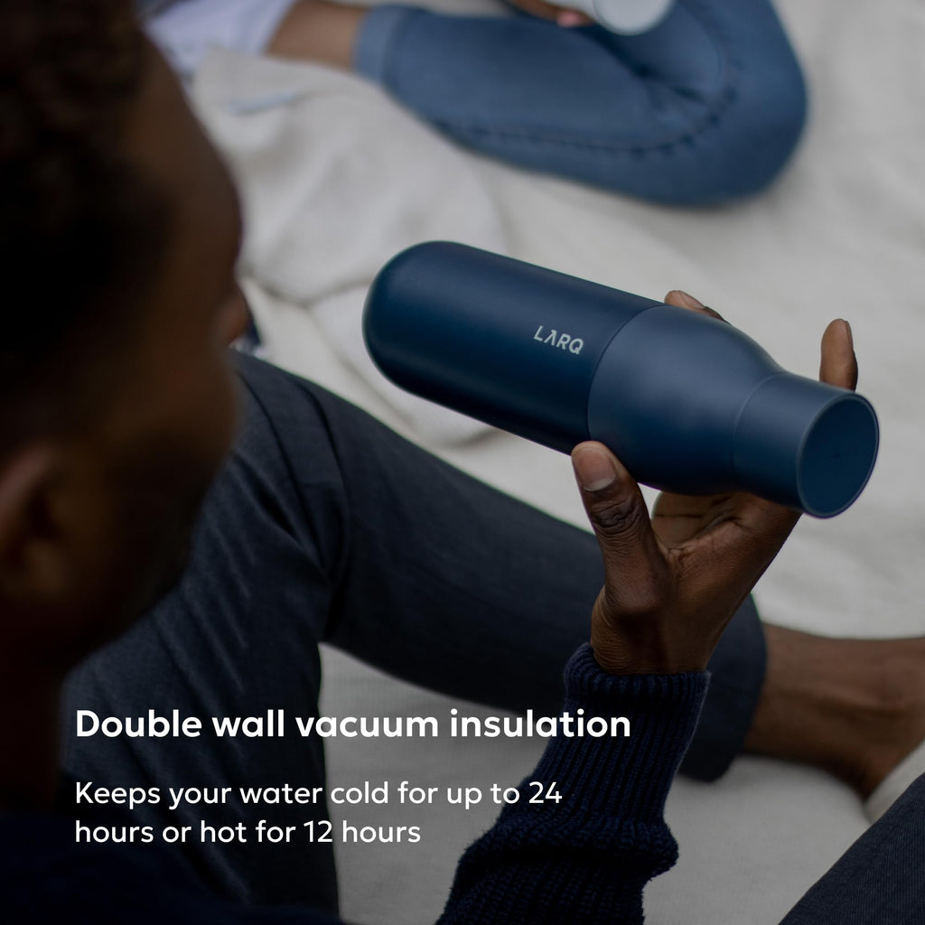 LARQ PureVis Smart Self-Cleaning UV Insulated Stainless Steel Water Bottle