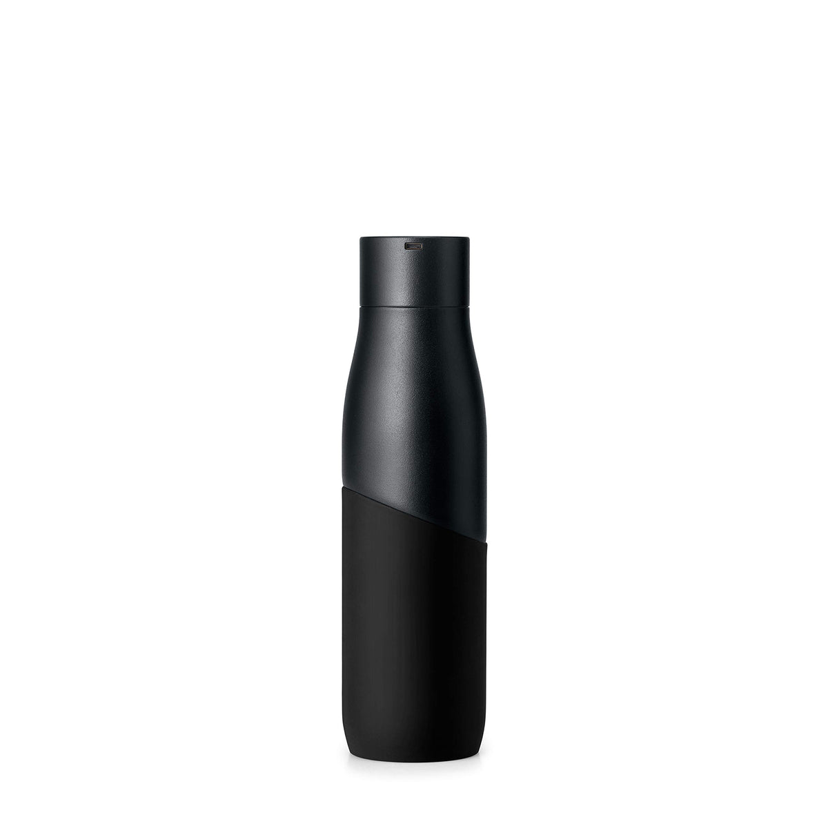 LARQ Bottle Movement PureVis 24 oz- Lightweight Self-Cleaning and Non-Insulated Stainless Steel Water Bottle with UV Water Purifier | Reusable & Travel Friendly, Black/Pine