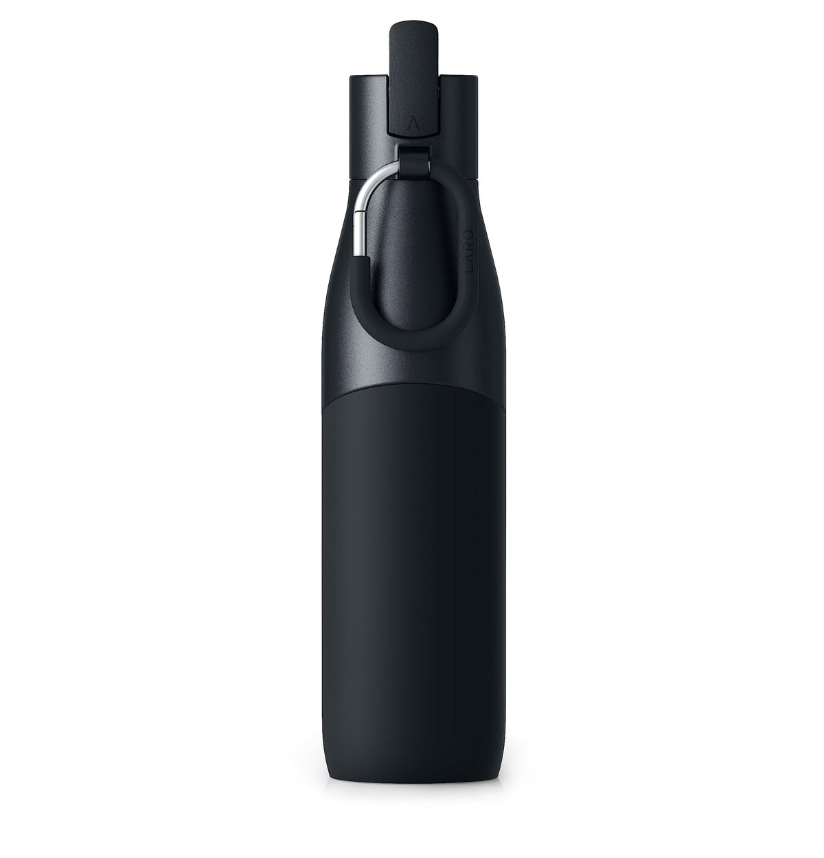 LARQ Bottle Movement Filtered - Lightweight Non-Insulated Stainless Steel Water Bottle BPA Free with Nano Zero technology and long-lasting filters, White/Pebble, 24oz