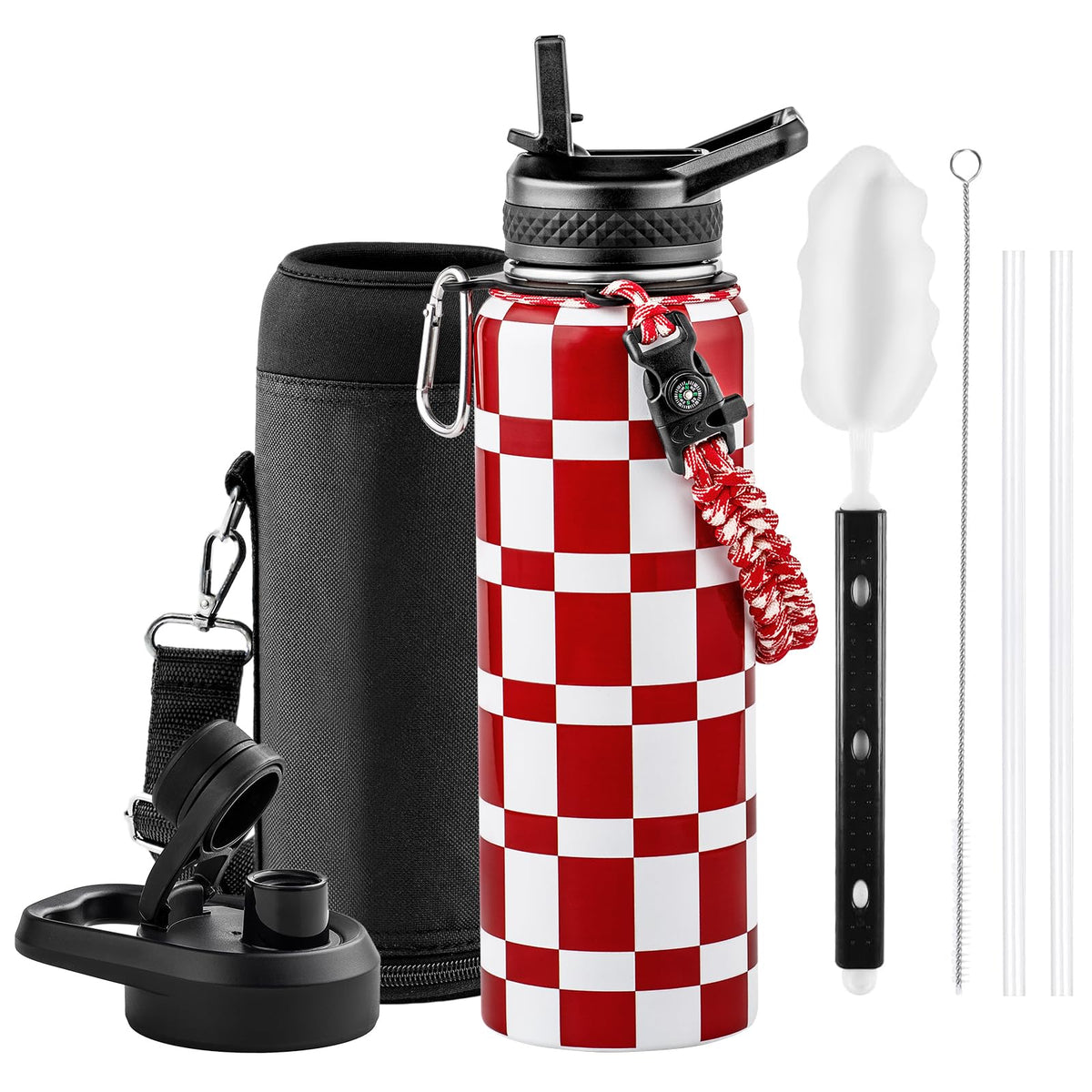 RAYMYLO One Gallon Water Bottle Insulated 128 oz, Stainless Steel