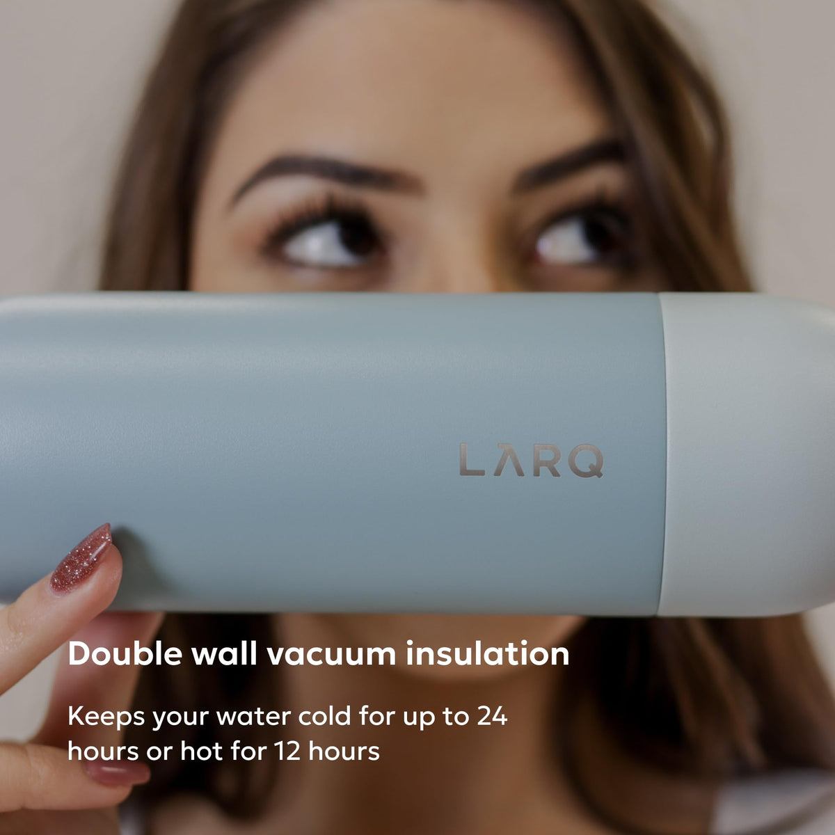 LARQ PureVis Smart Self-Cleaning UV Insulated Stainless Steel Water Bottle